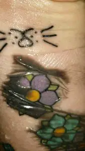 tattoo leaking ink